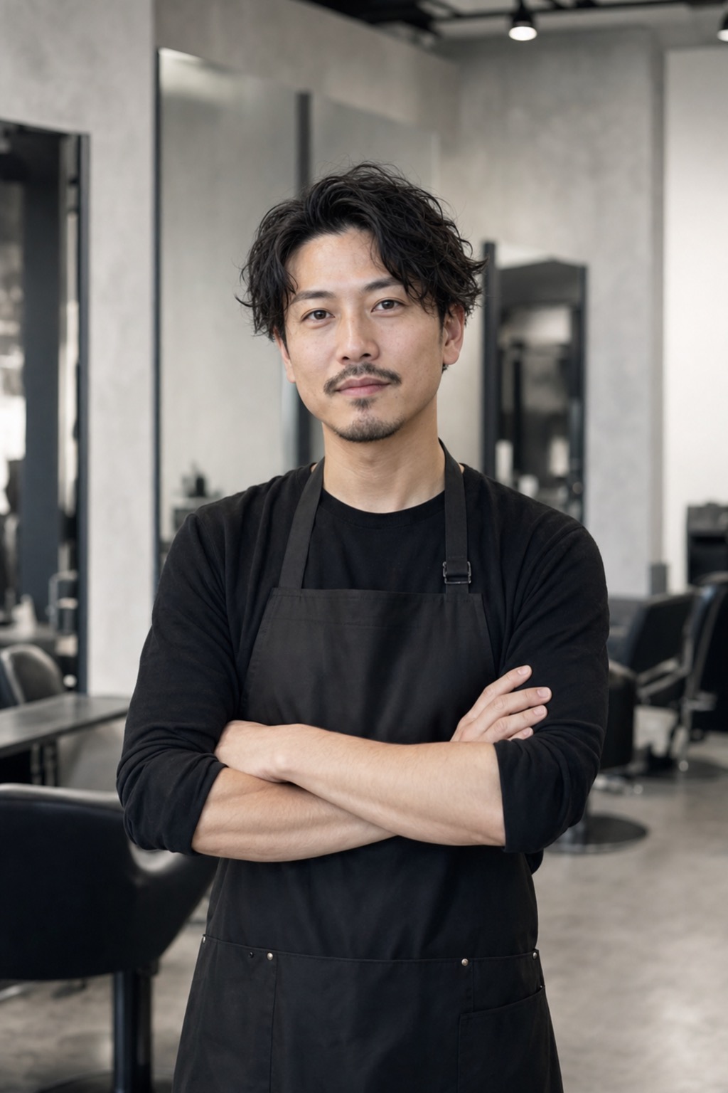 サロンに立つスタイリスト